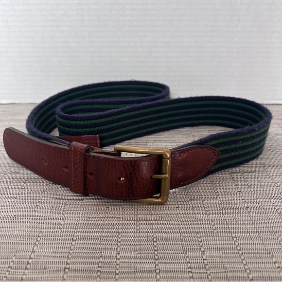 GANT Striped Webbing Belt Made In Italy Size 40 - Picture 5 of 8
